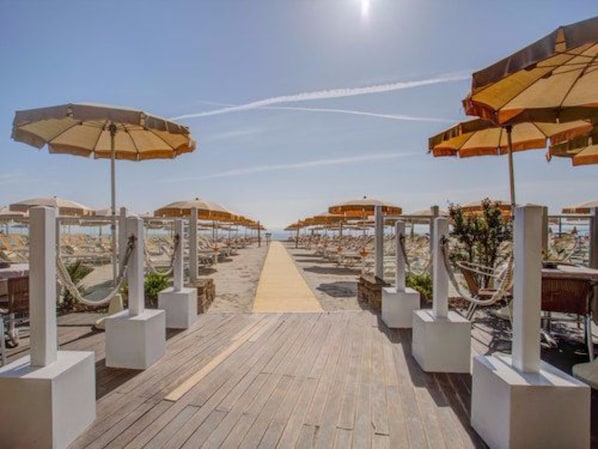 Private beach