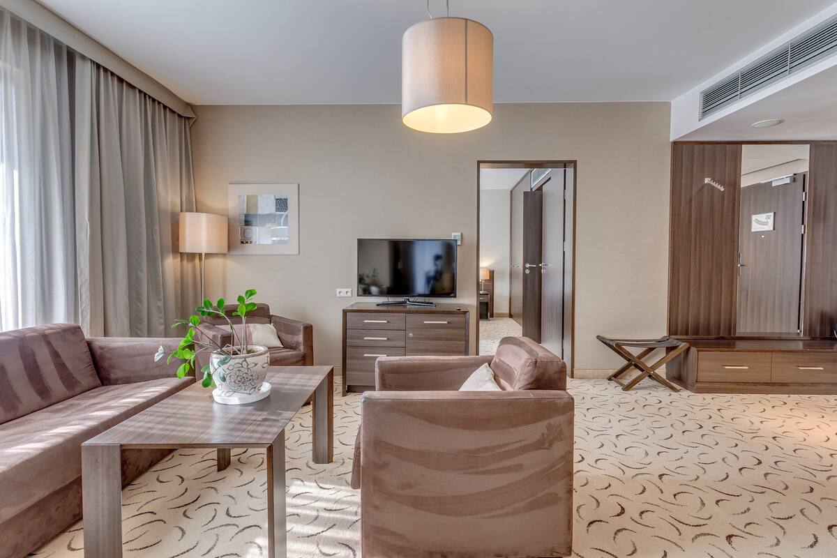 suite, 1 king bed with sofa bed | room amenity