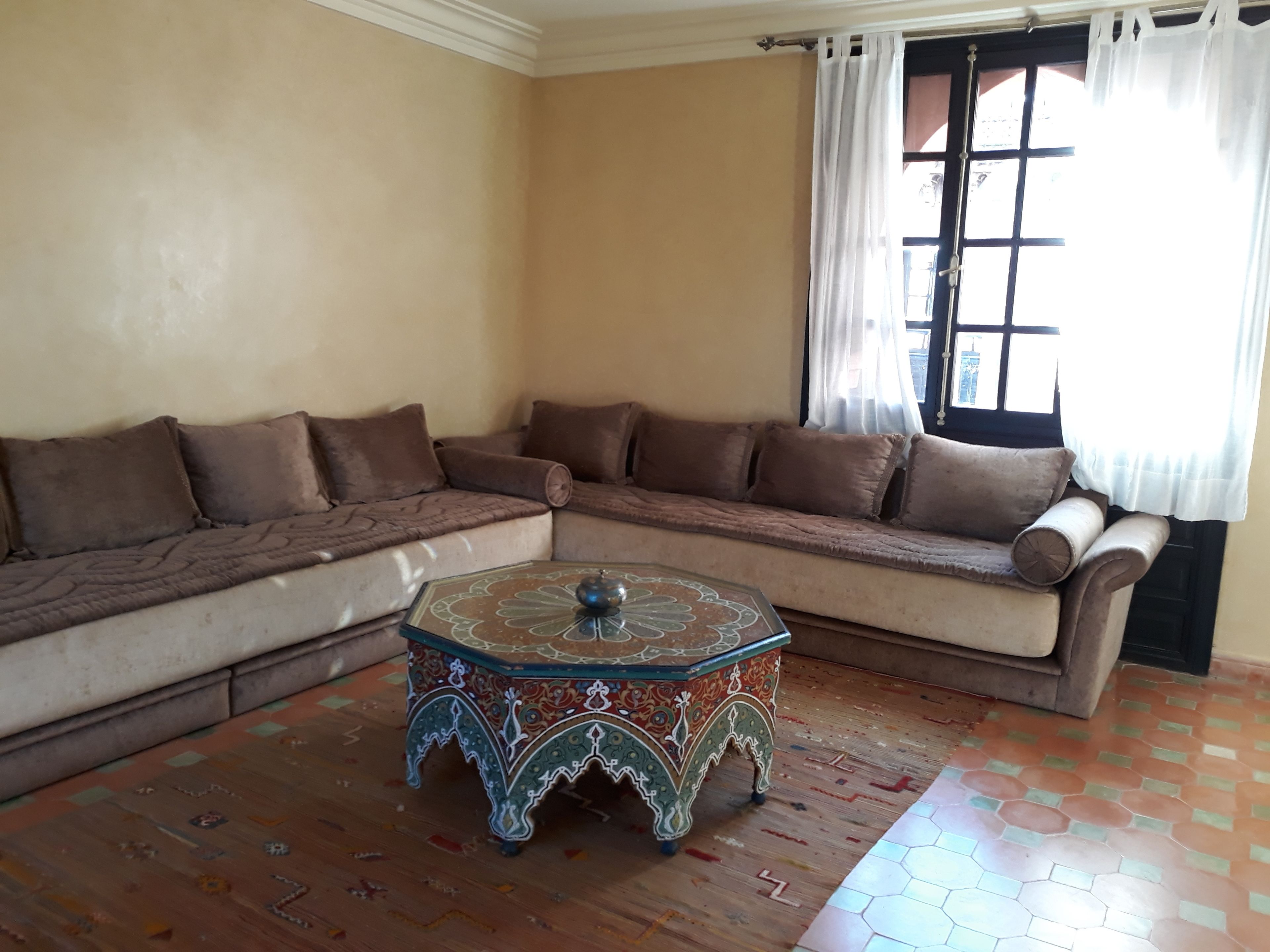 family suite, 2 bedrooms | living area | flat-screen tv