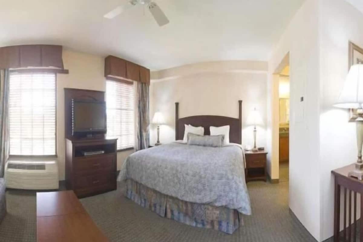 In-room safe, blackout curtains, iron/ironing board