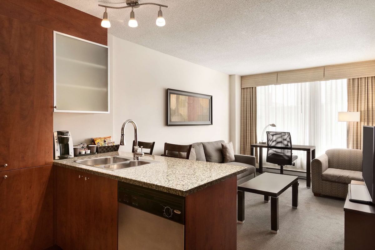Suite Premium, 1 cama Queen size, para no fumadores | 1 habitación y ropa de cama de alta calidad
