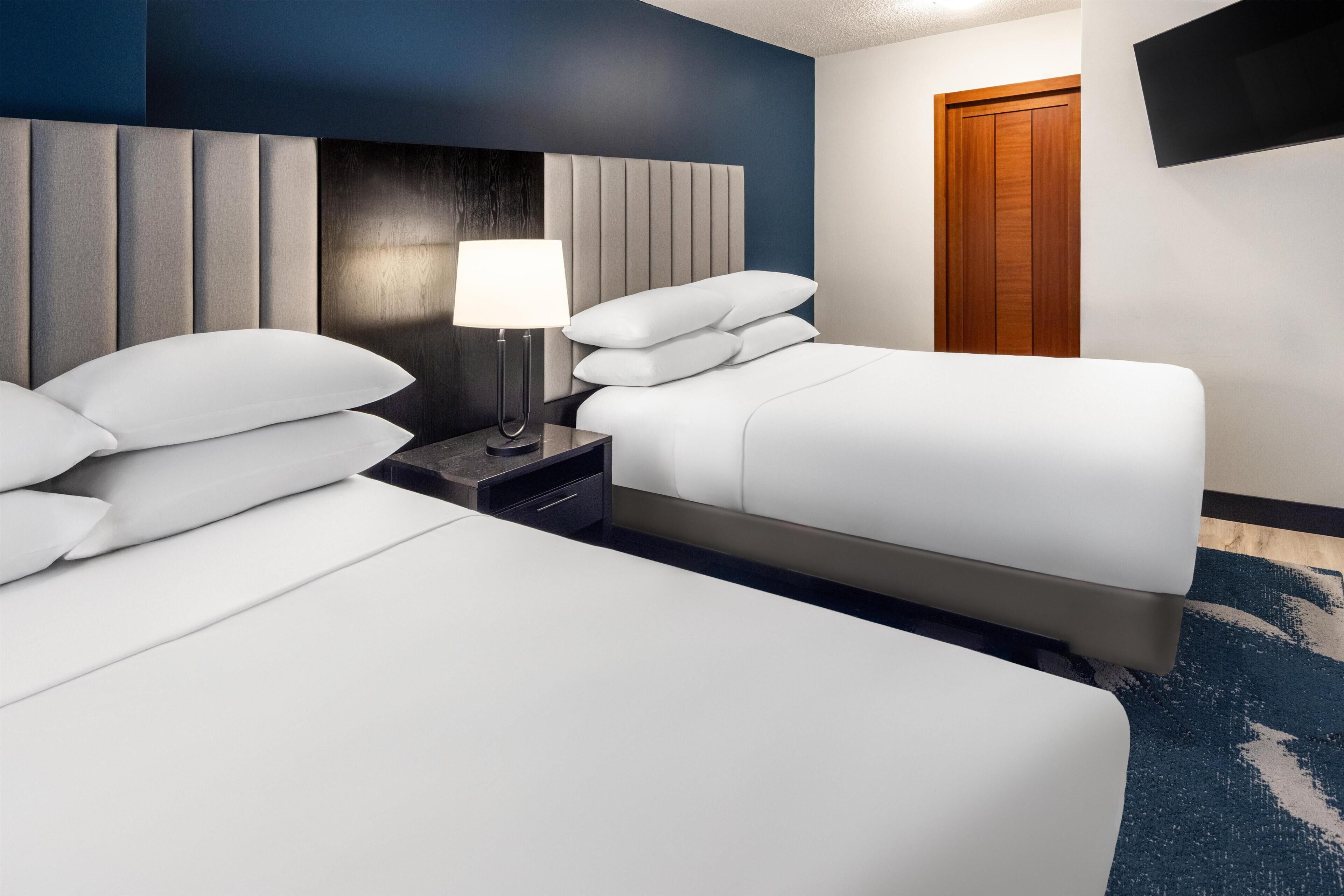 Suite, 2 Double Beds, Accessible | Premium bedding, in-room safe, desk, soundproofing