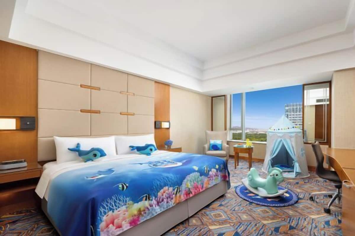 1 slaapkamer, donzen dekbedden, een minibar, een kluis op de kamer