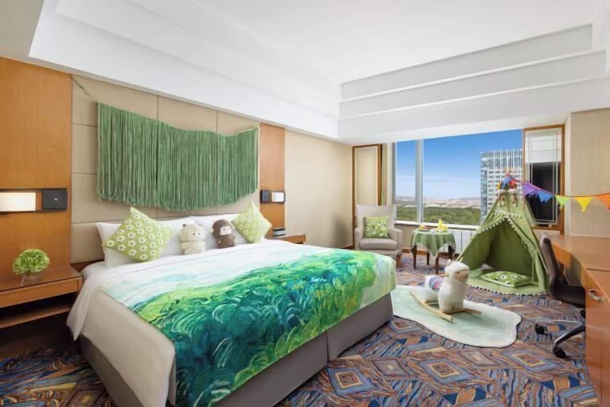 1 slaapkamer, donzen dekbedden, een minibar, een kluis op de kamer