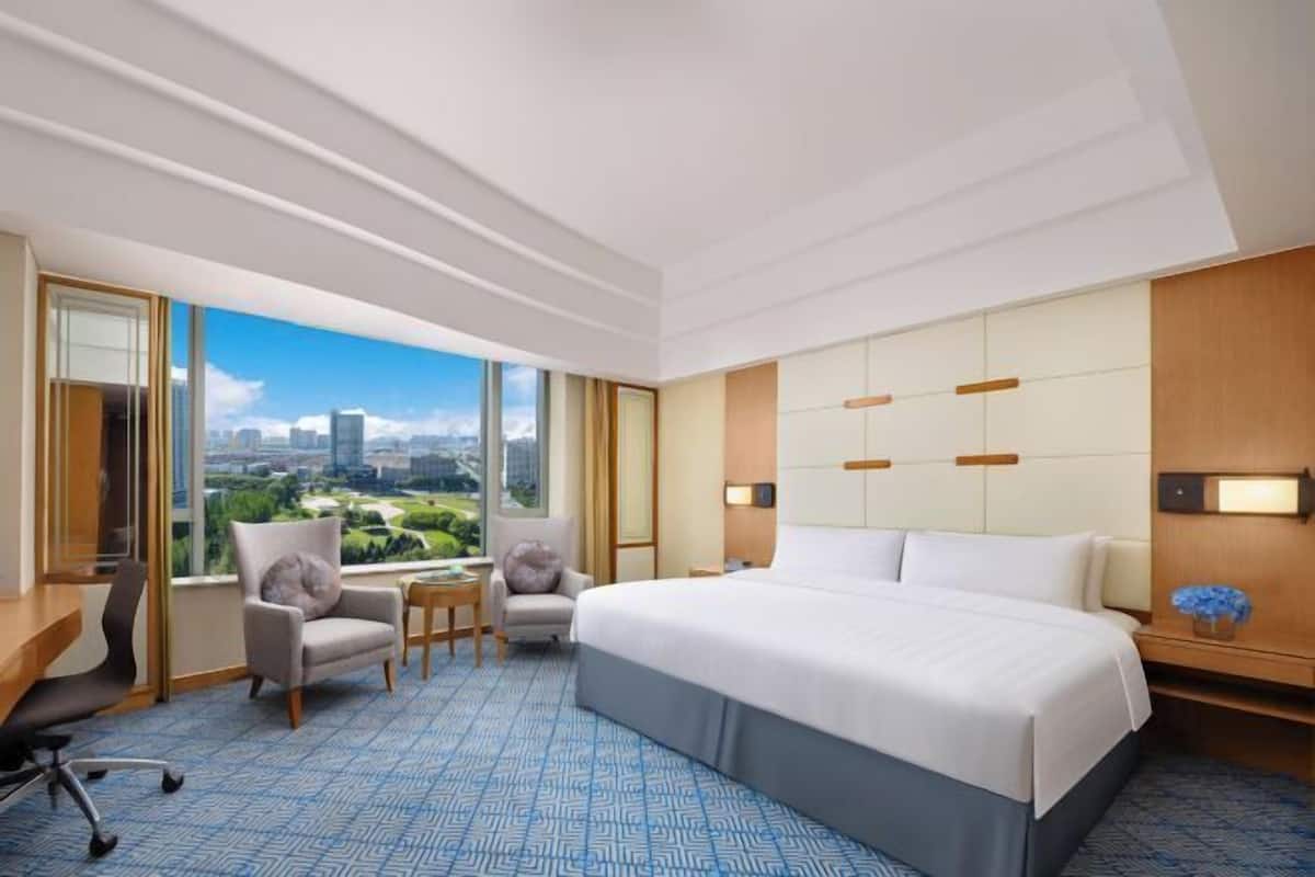 1 slaapkamer, donzen dekbedden, een minibar, een kluis op de kamer