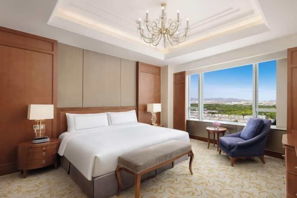 1 slaapkamer, donzen dekbedden, een minibar, een kluis op de kamer