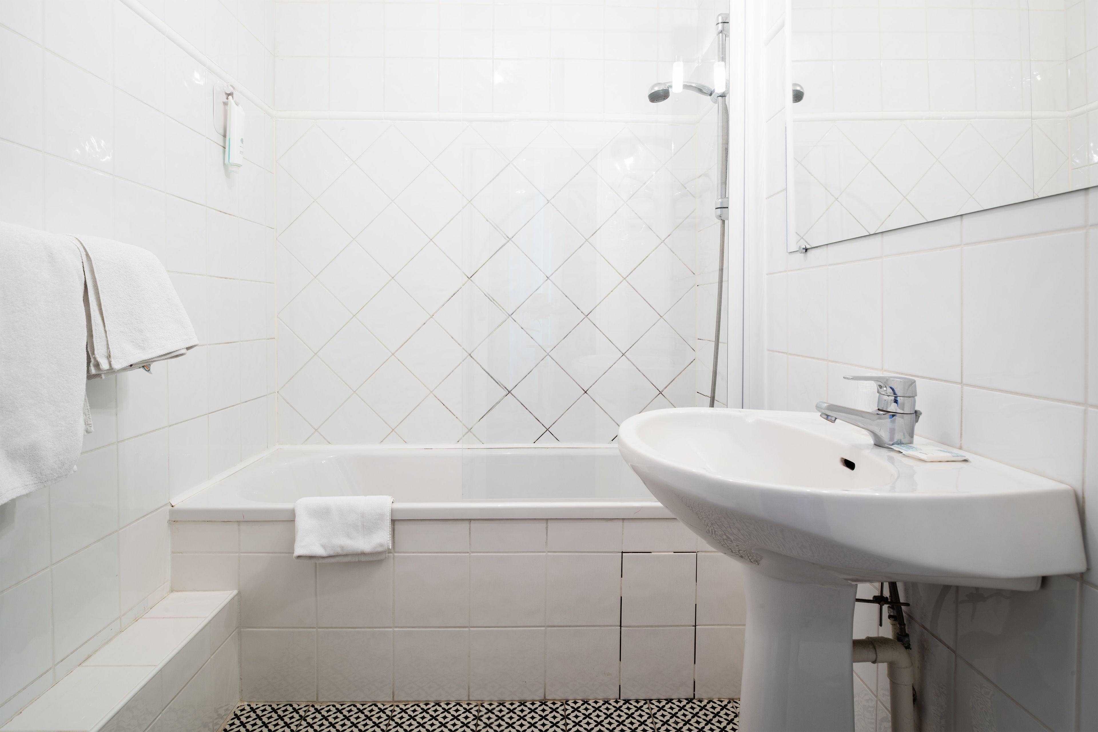 free toiletries, hair dryer, towels