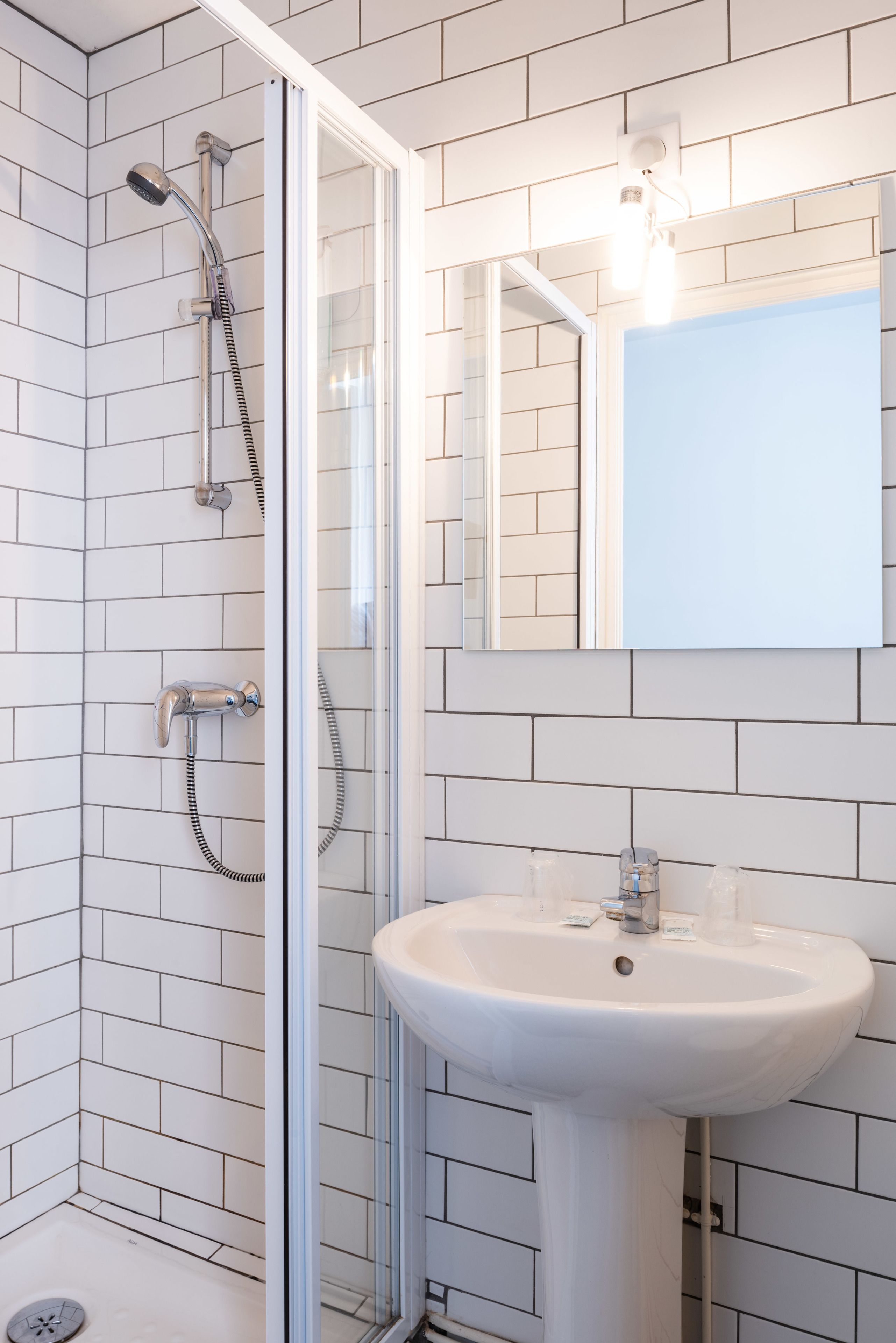 free toiletries, hair dryer, towels