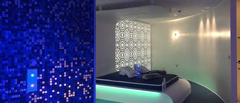 Espace de soins pour les couples, sauna, bain à remous, hammam, hammam