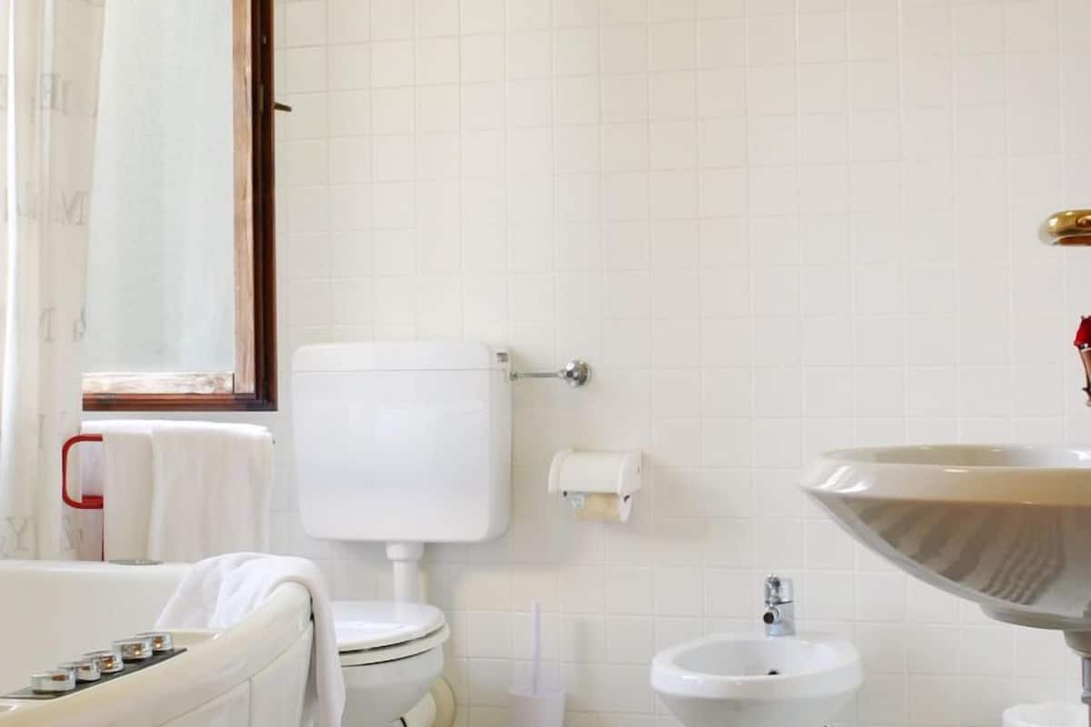 standard room | bathroom | rainfall showerhead, free toiletries, hair dryer, bidet