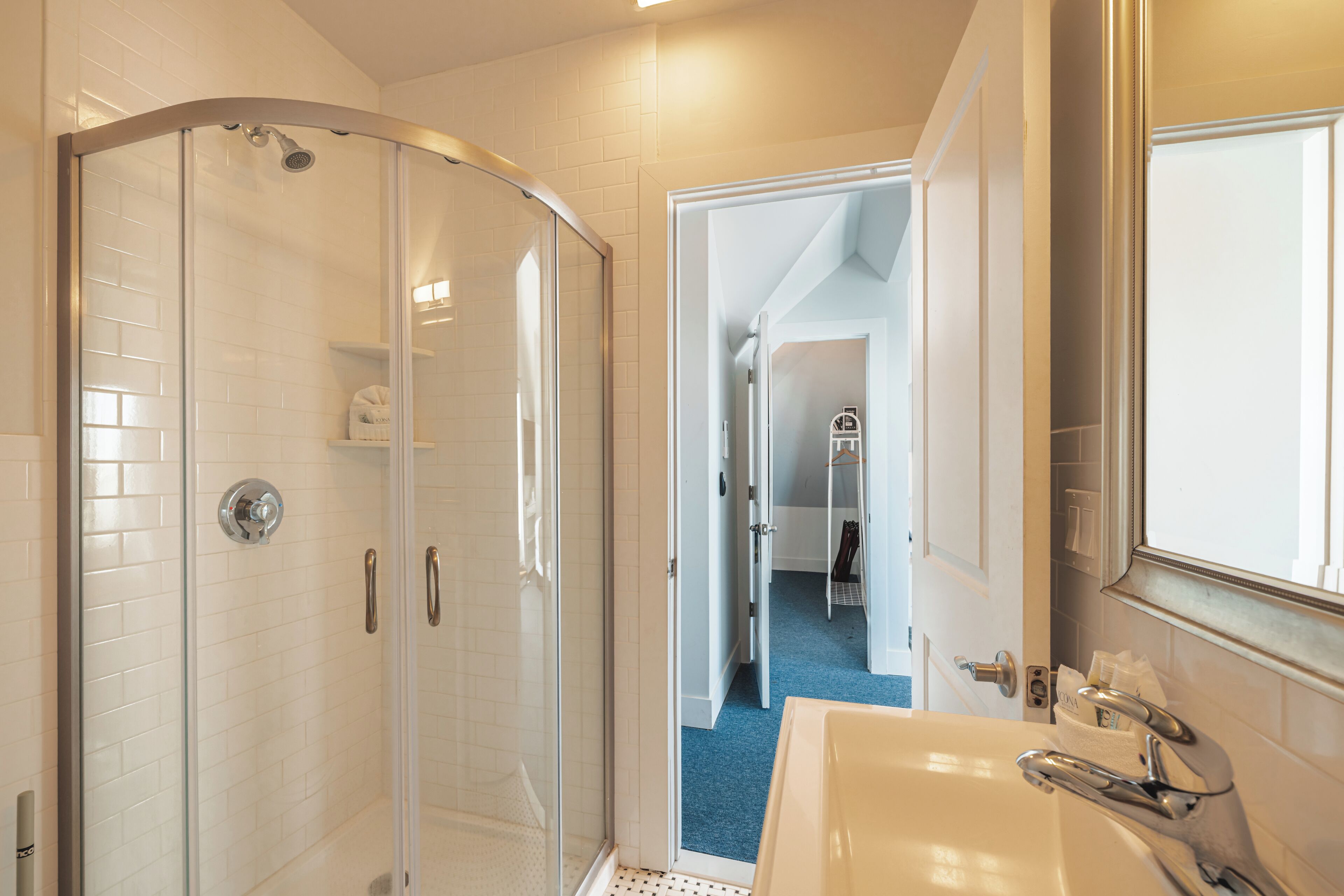 the ocean balcony suite, panoramic suite, multiple beds, balcony, ocean view | bathroom | free toiletries, hair dryer, towels, soap