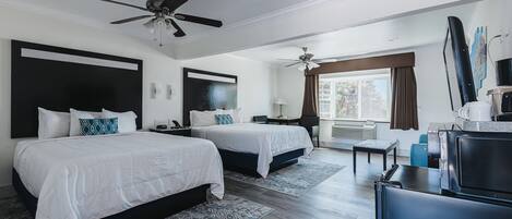 Deluxe Two Queen Bed Room Suite - Upstairs, Non-Smoking, No Pets