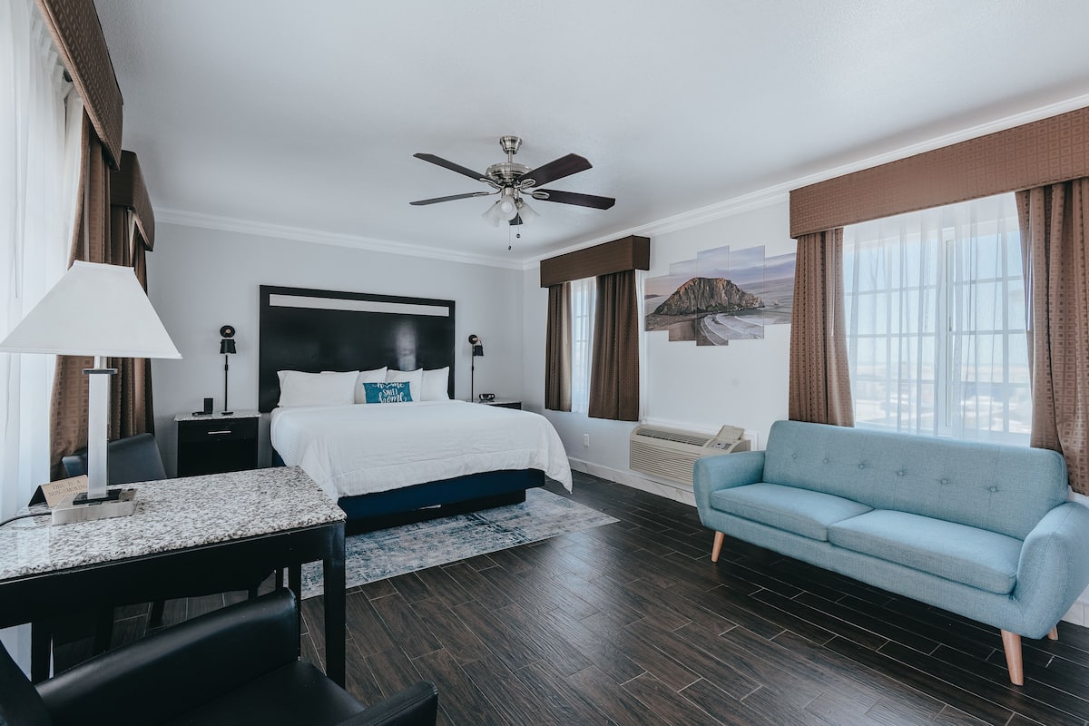Deluxe Junior King Suite - Downstairs, Non-Smoking, No Pets | 1 bedroom, premium bedding, pillowtop beds, desk