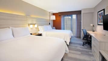 Standard Room, 2 Queen Beds, Balcony | In-room safe, desk, iron/ironing board, cribs (free)