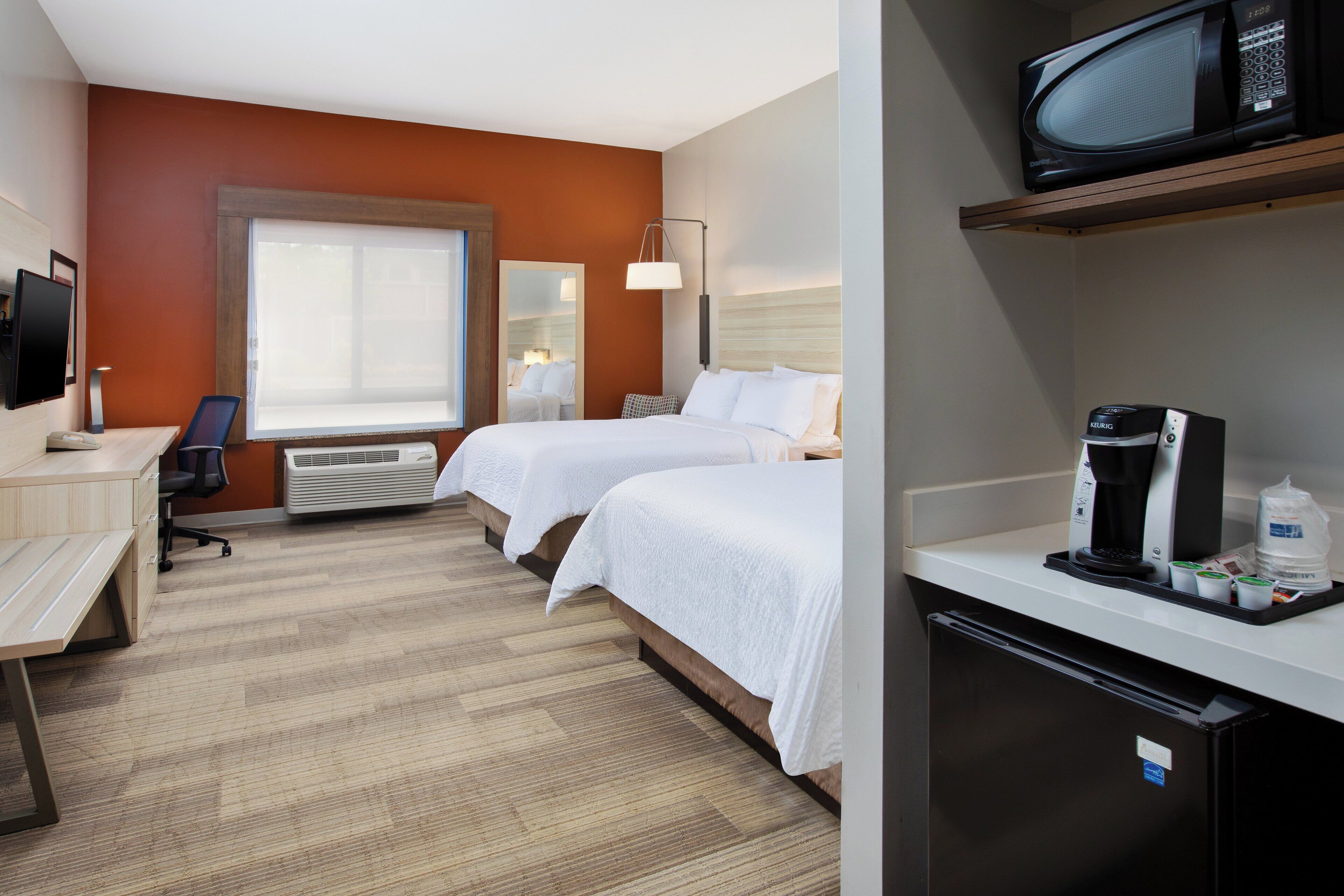 standard room, 2 queen beds | 1 bedroom, in-room safe, desk, iron/ironing board