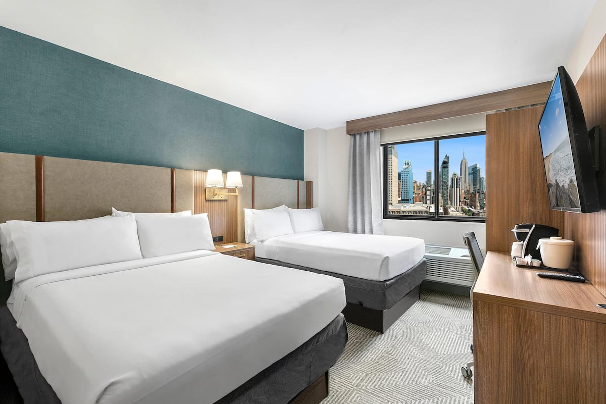 In-room safe, desk, laptop workspace, iron/ironing board