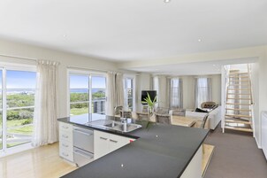 Panoramic Four Bedroom Penthouse | Desk, laptop workspace, iron/ironing board, free WiFi