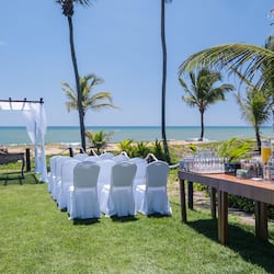 Área externa para casamento