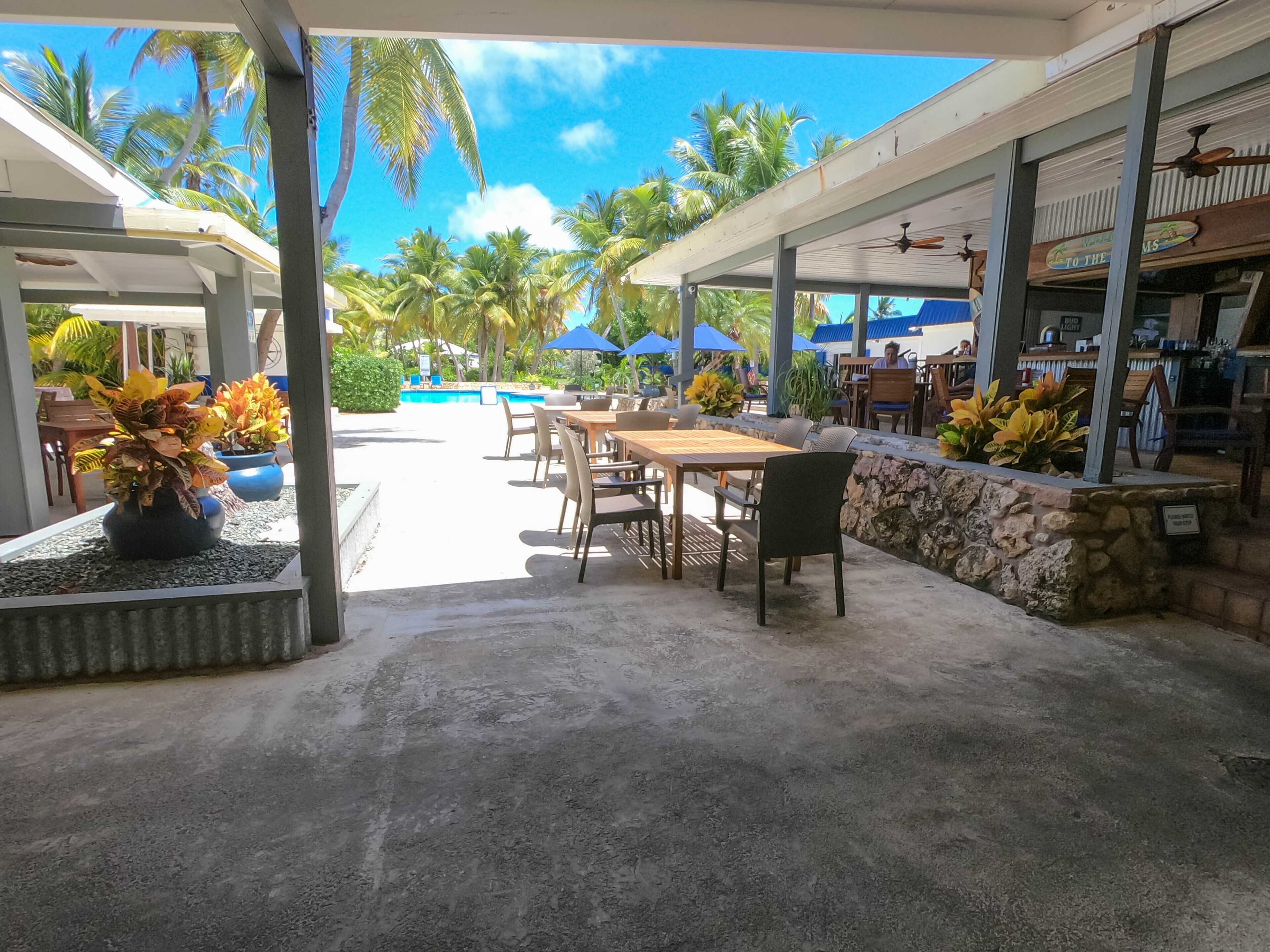 breakfast, lunch, dinner served; beach views