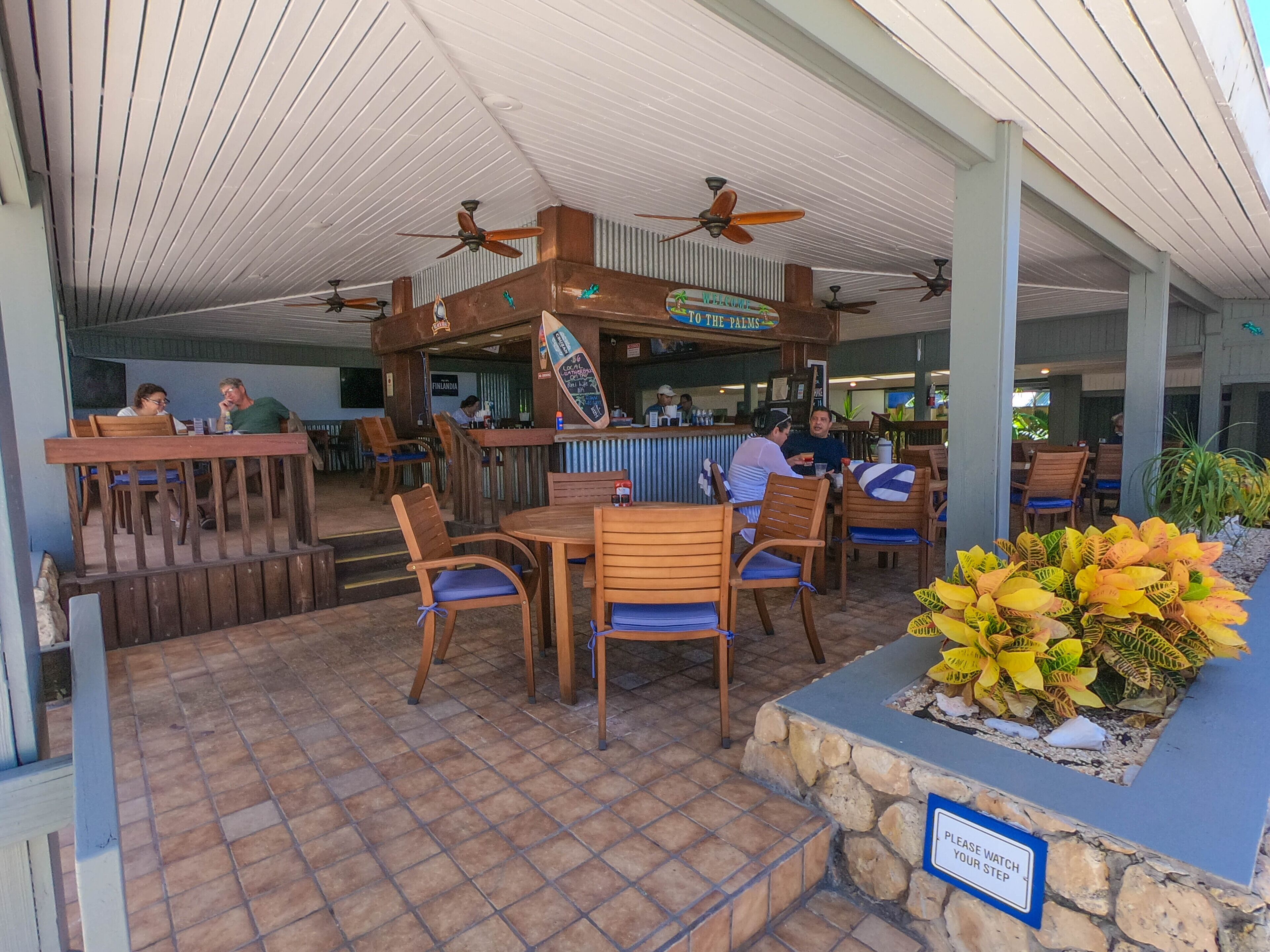 breakfast, lunch, dinner served; beach views