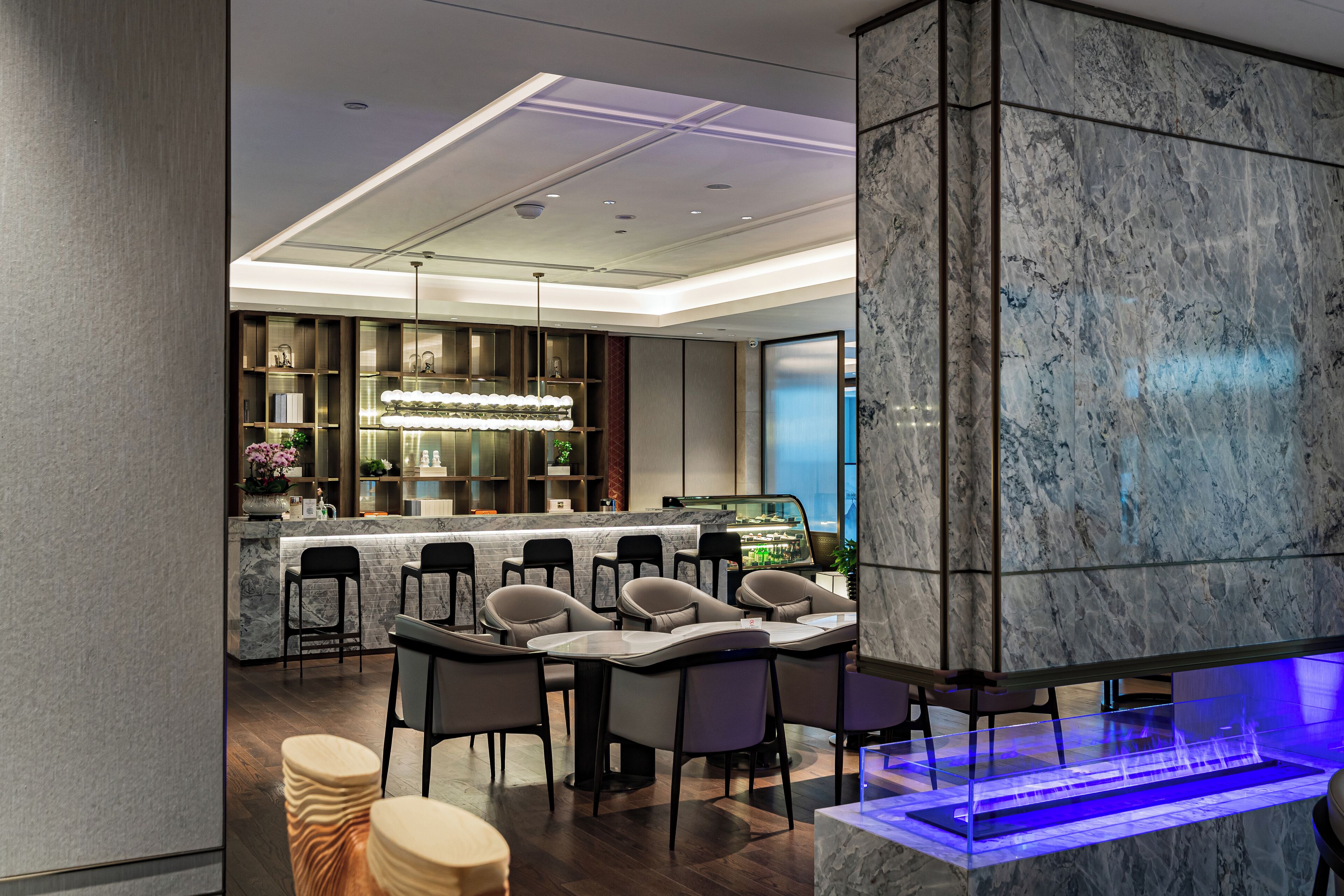 Sala de estar en el lobby