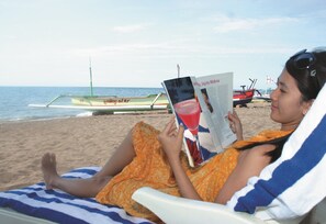 Accommodatie ligt op het strand