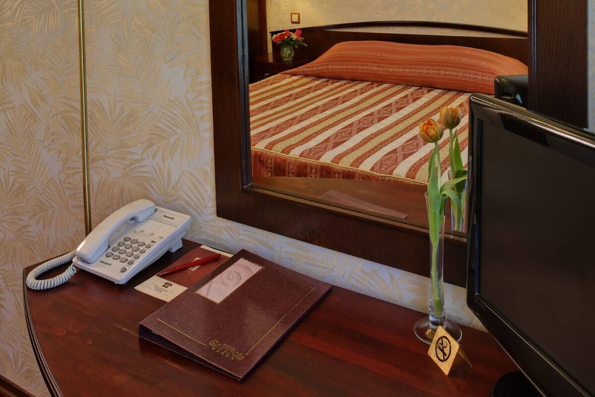 Standard-Doppelzimmer zur Einzelnutzung | Minibar, Zimmersafe, Schreibtisch, Bügeleisen/Bügelbrett