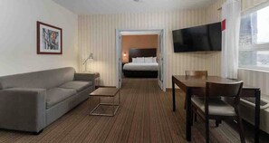 Superior Suite, 1 King Bed with Sofa bed, Kitchen | Pillowtop beds, desk, laptop workspace, iron/ironing board