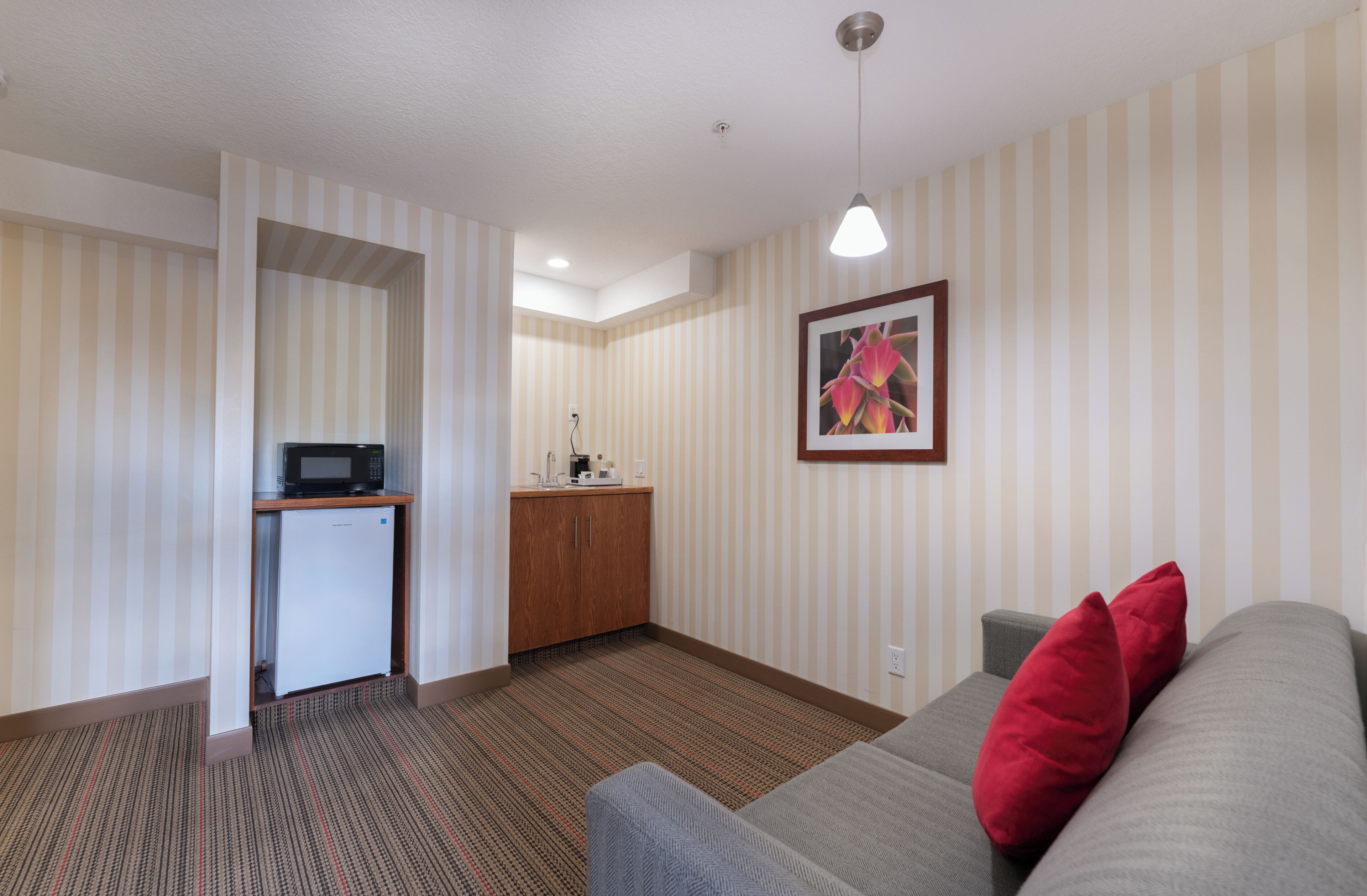 Standard Suite, 1 Queen Bed with Sofa bed | Pillowtop beds, desk, laptop workspace, iron/ironing board