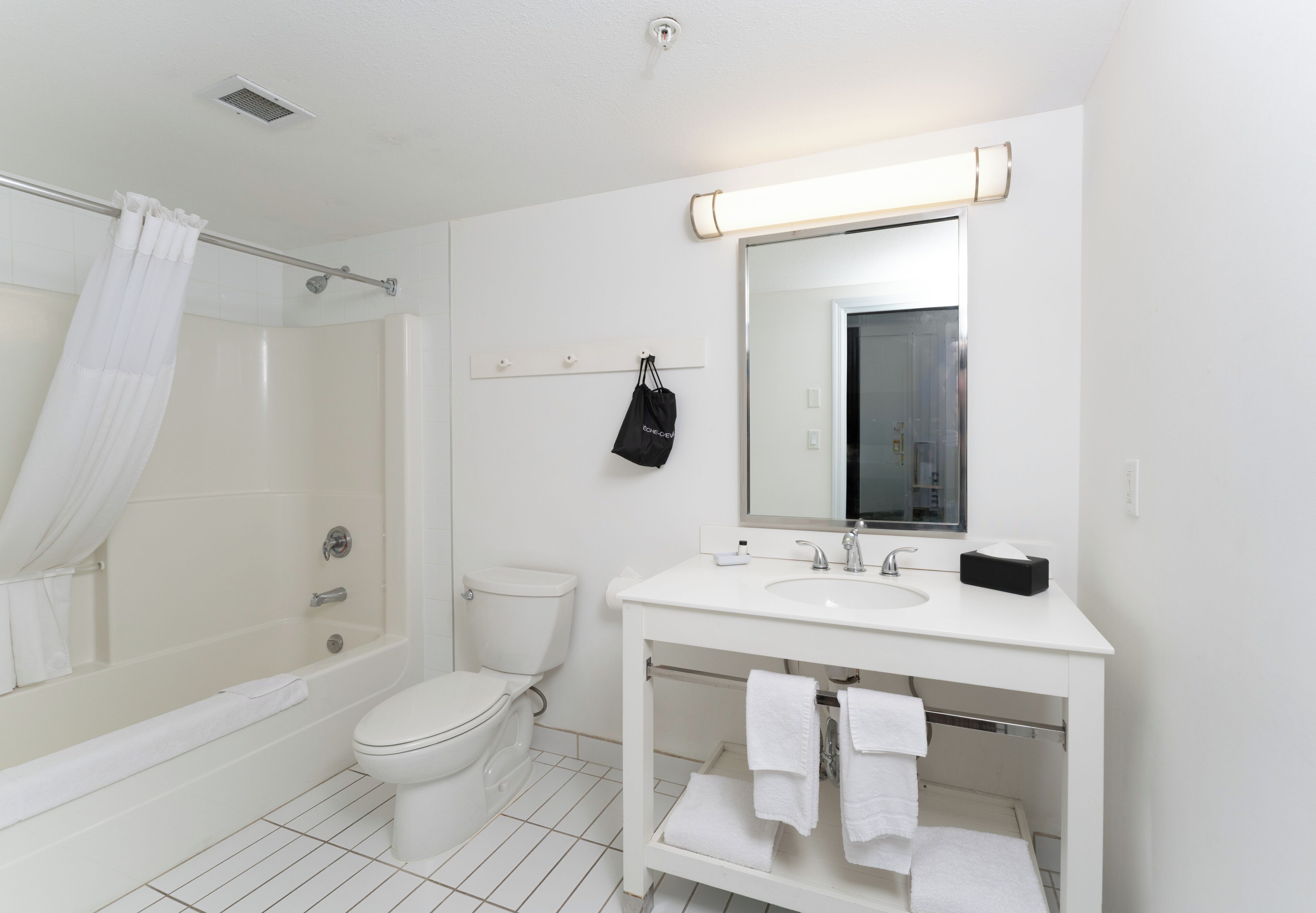 Un baño con bañera, inodoro, lavabo y espejo.