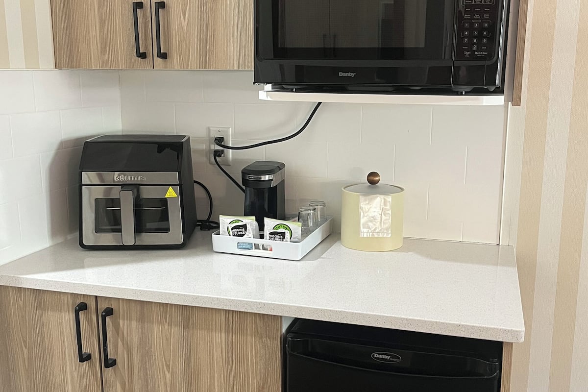 premium room, 2 queen beds | 2 bedrooms, pillow-top beds, desk, laptop workspace