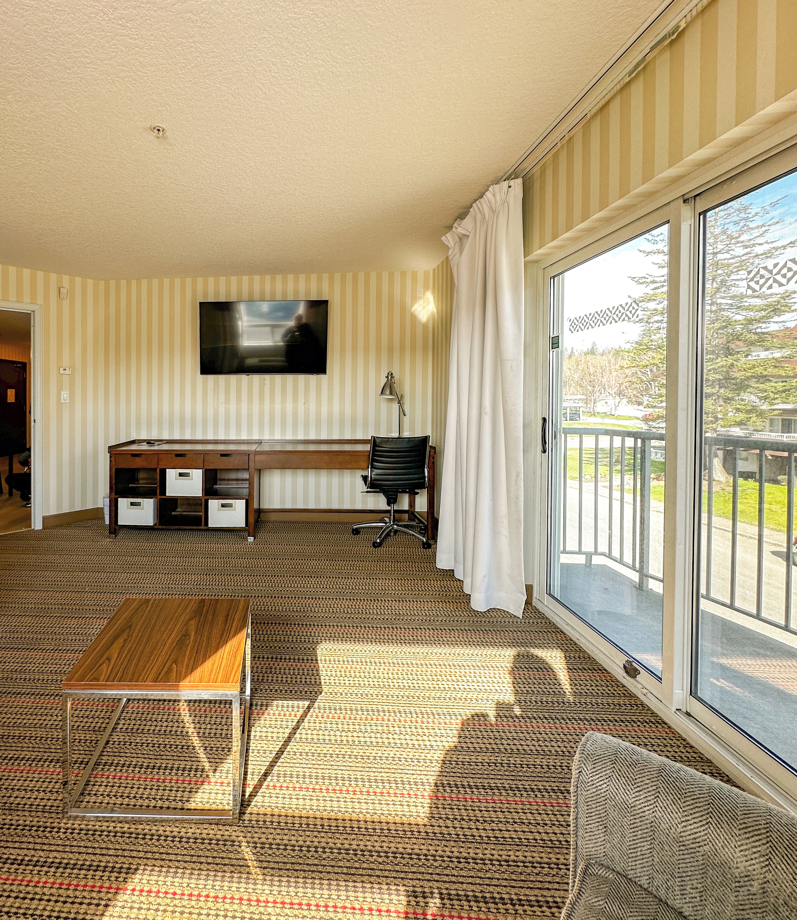 superior suite, 2 queen beds | living area | 42-inch smart tv with cable channels