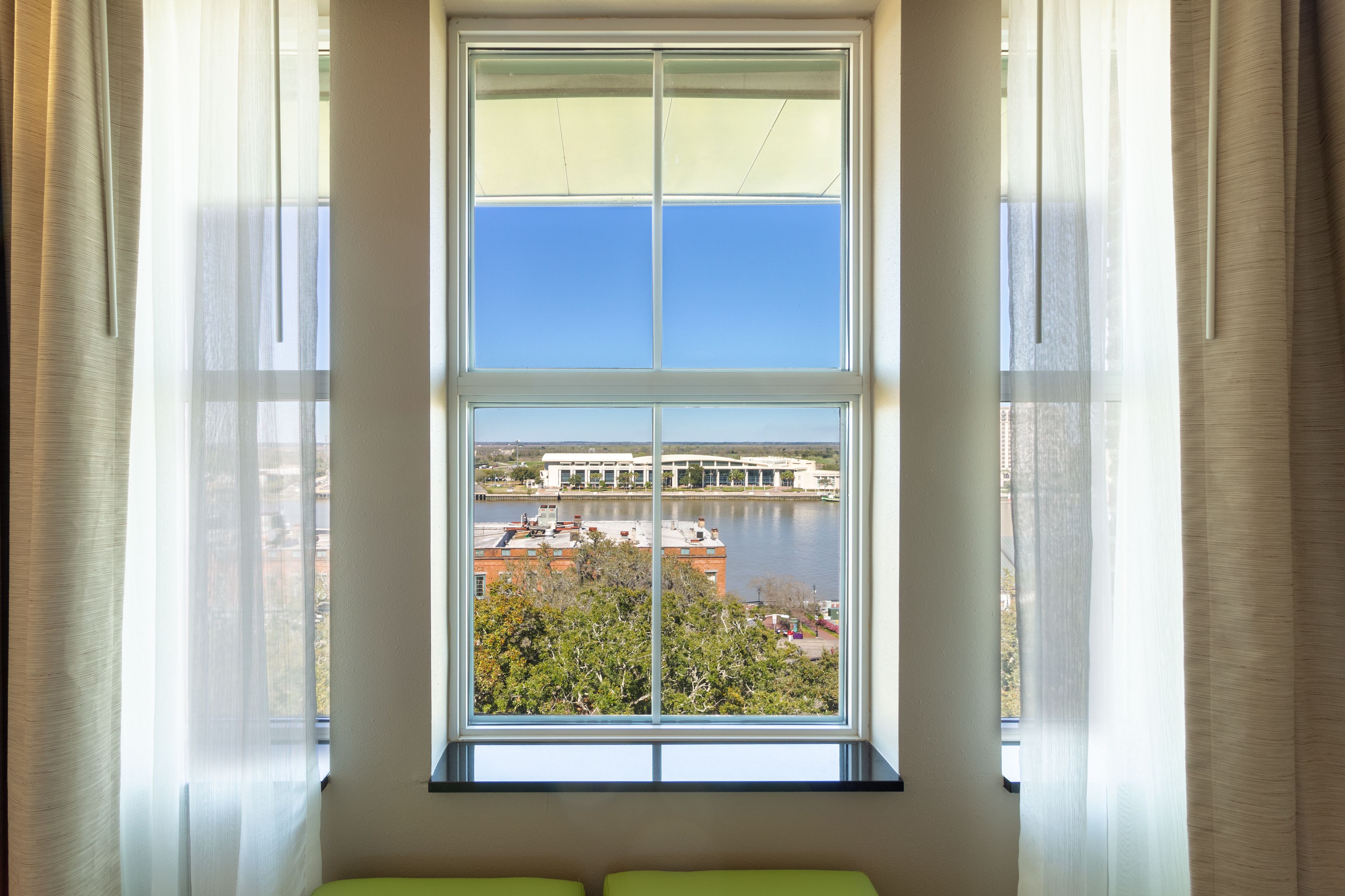 standard room, 2 queen beds, river view (high floor) | water view