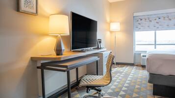 Desk, iron/ironing board, WiFi (free), bed sheets