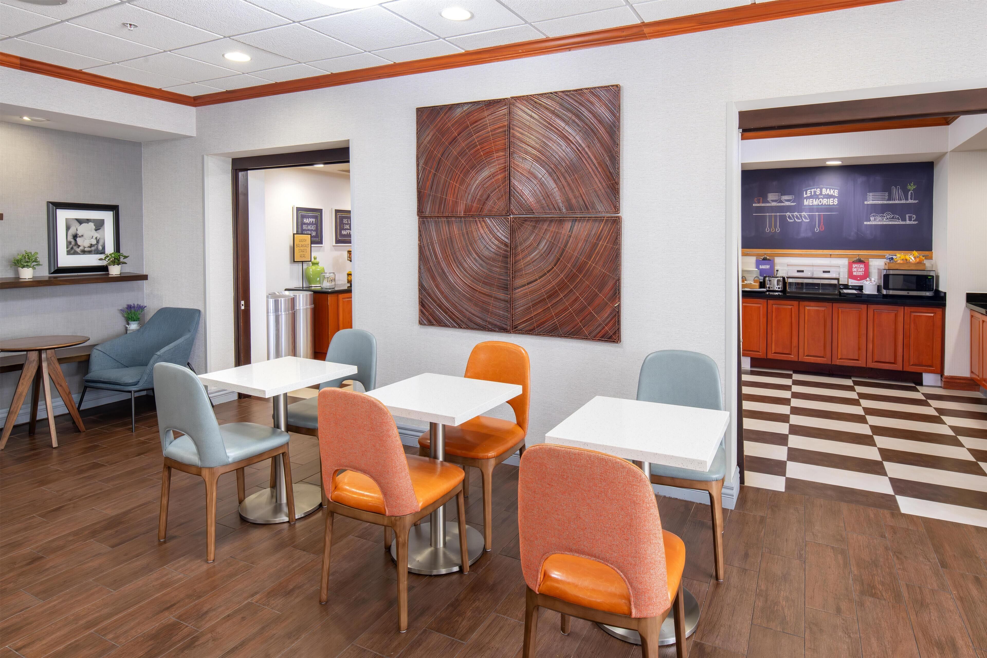 Free daily buffet breakfast 