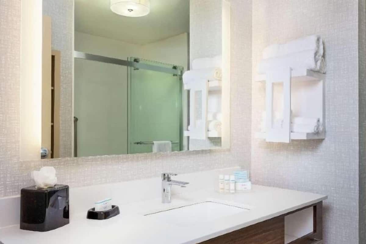 Baño | Tina con regadera, amenidades de baño gratuitas, secadora de cabello