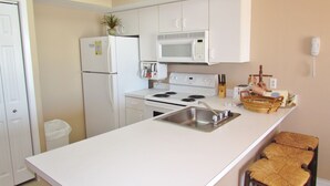 Condo, 1 Bedroom | Private kitchen | Coffee/tea maker, fridge, microwave, stovetop - Seacrest By Youngs Sun Coast (Gulf Shores)