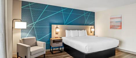 Room, 1 King Bed, Accessible, Non Smoking | In-room safe, desk, blackout drapes, iron/ironing board