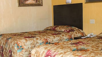 Room, 2 Queen Beds, Non Smoking | Individually furnished, desk, laptop workspace, iron/ironing board