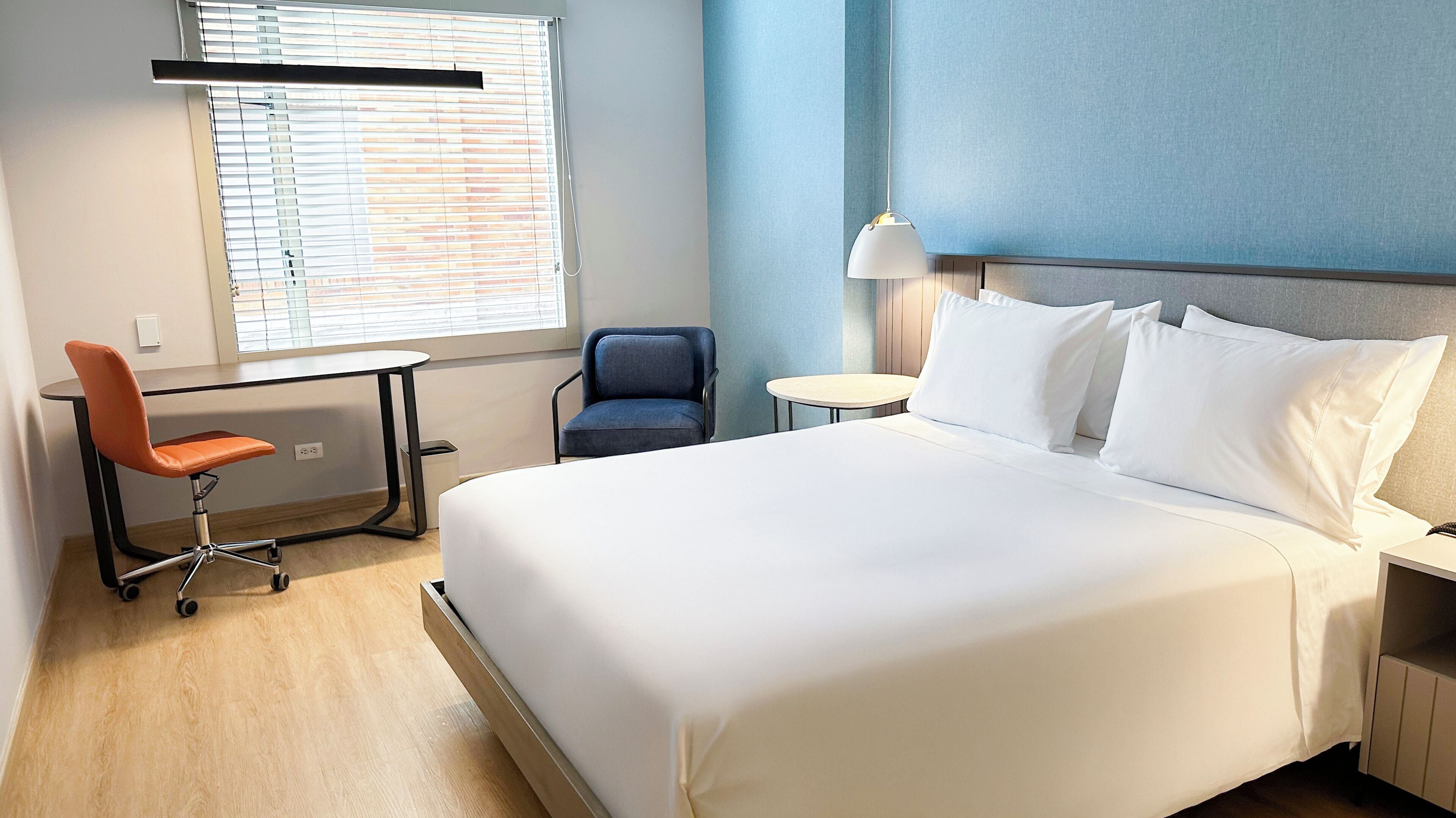 Premium bedding, down comforters, in-room safe, desk