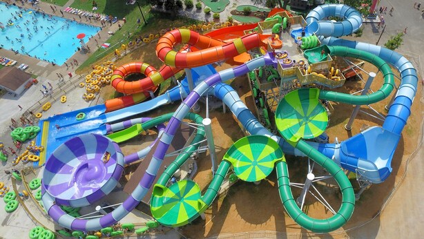 A water park with multiple slides and pools. - Candlewood Suites Bowling Green by IHG (Bowling Green)