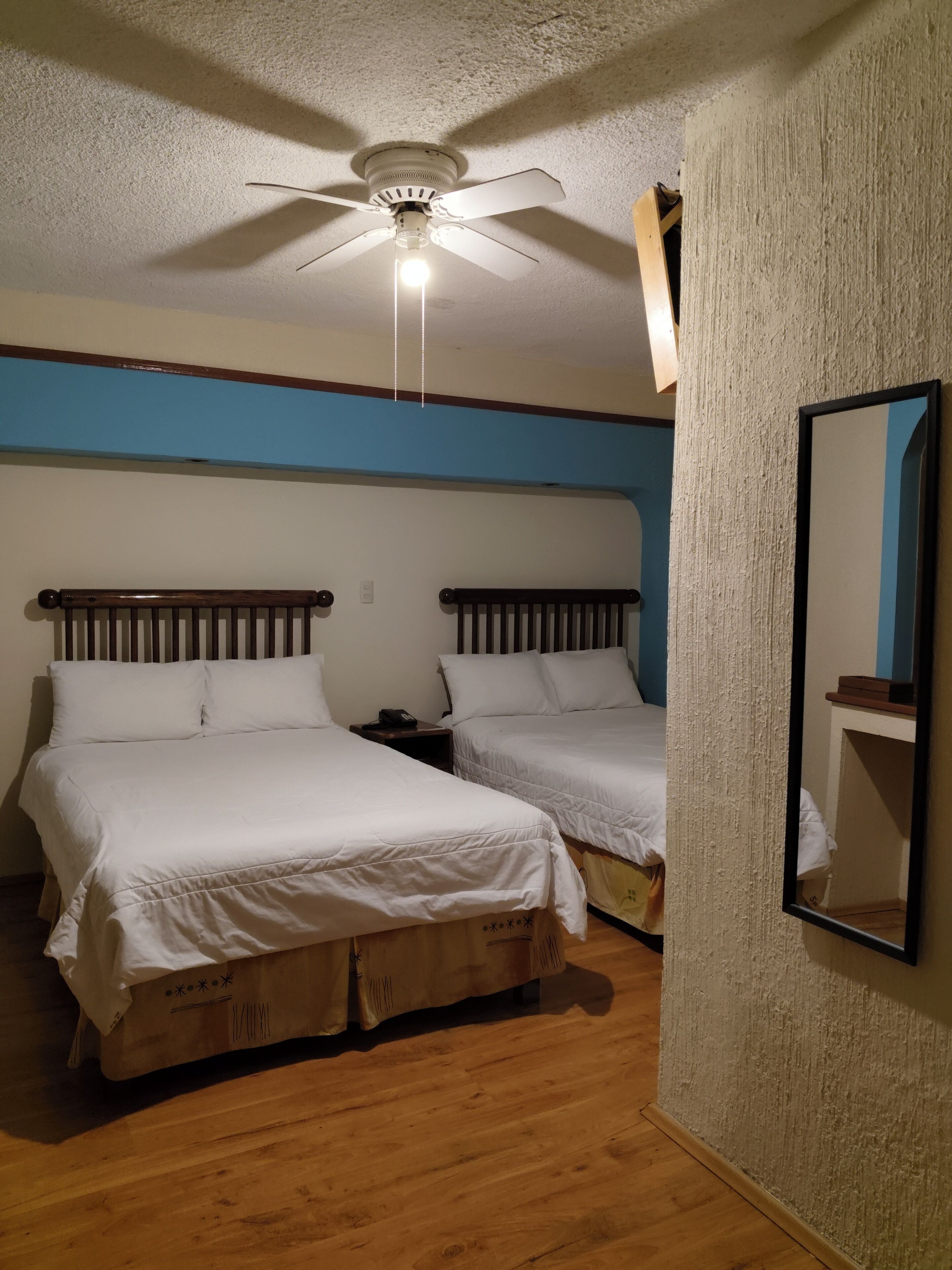 Standard Room, 2 Double Beds | In-room safe, desk, iron/ironing board, free WiFi