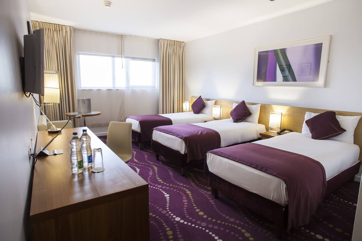 triple room | in-room safe, desk, blackout curtains, soundproofing