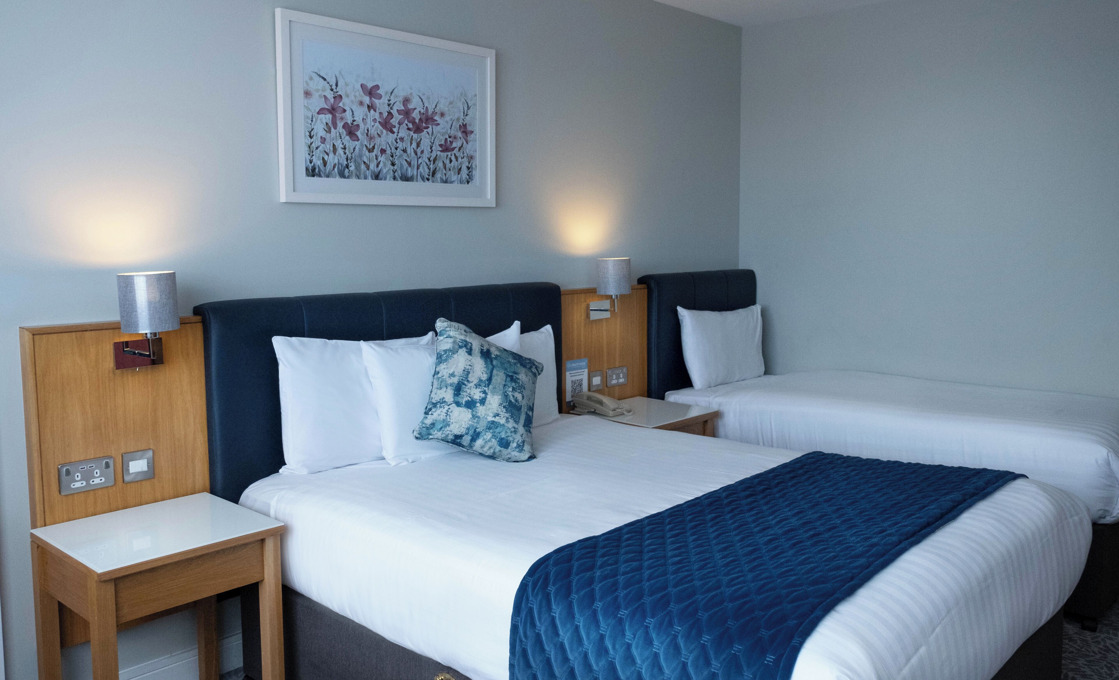 In-room safe, desk, laptop workspace, blackout curtains