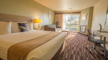 标准房, 1 张特大床, 壁炉, 城市景观 | 客房景观