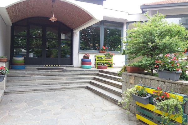 Majoituspaikan sisäänkäynti