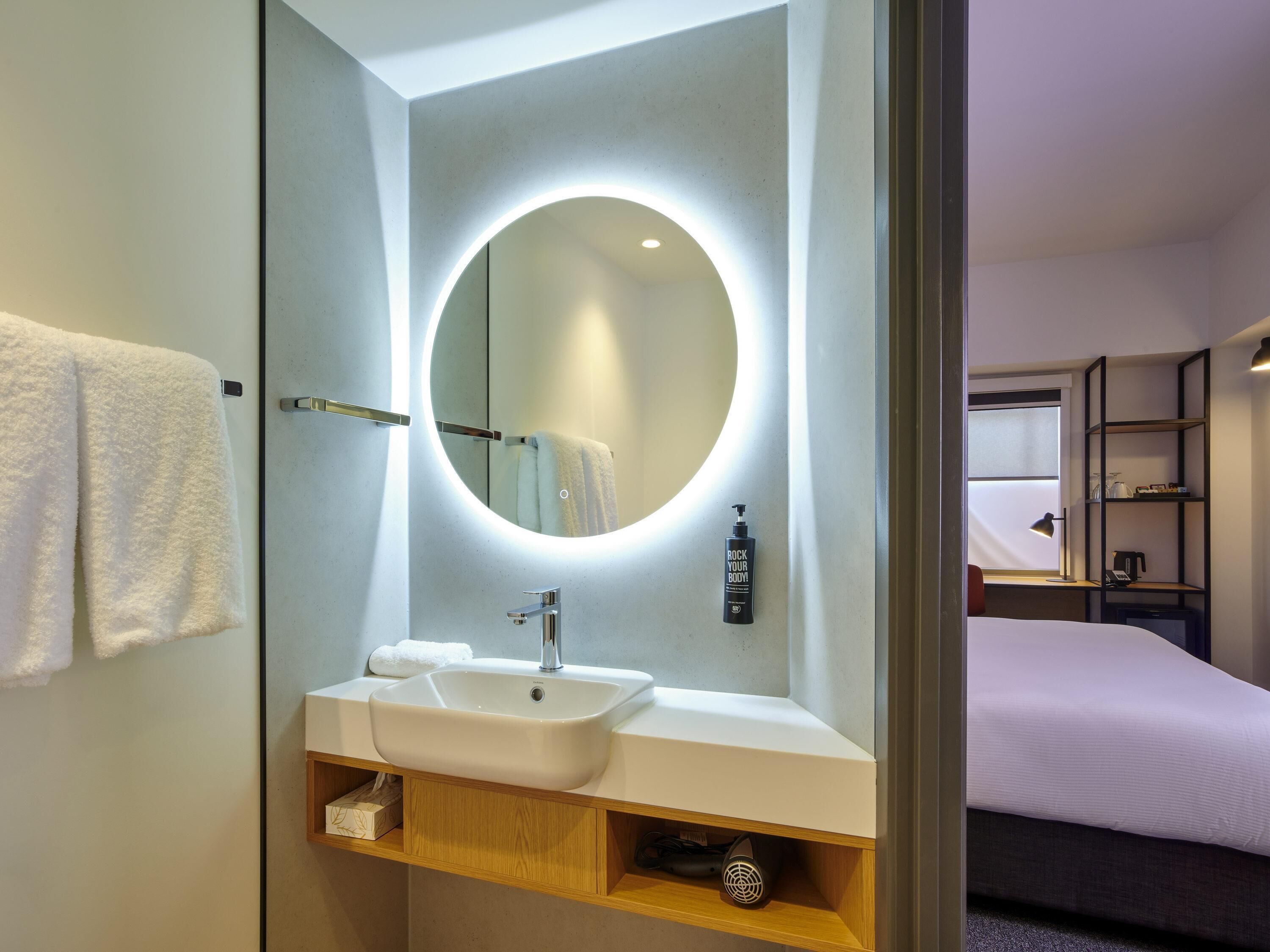 1 bedroom, desk, laptop workspace, blackout curtains