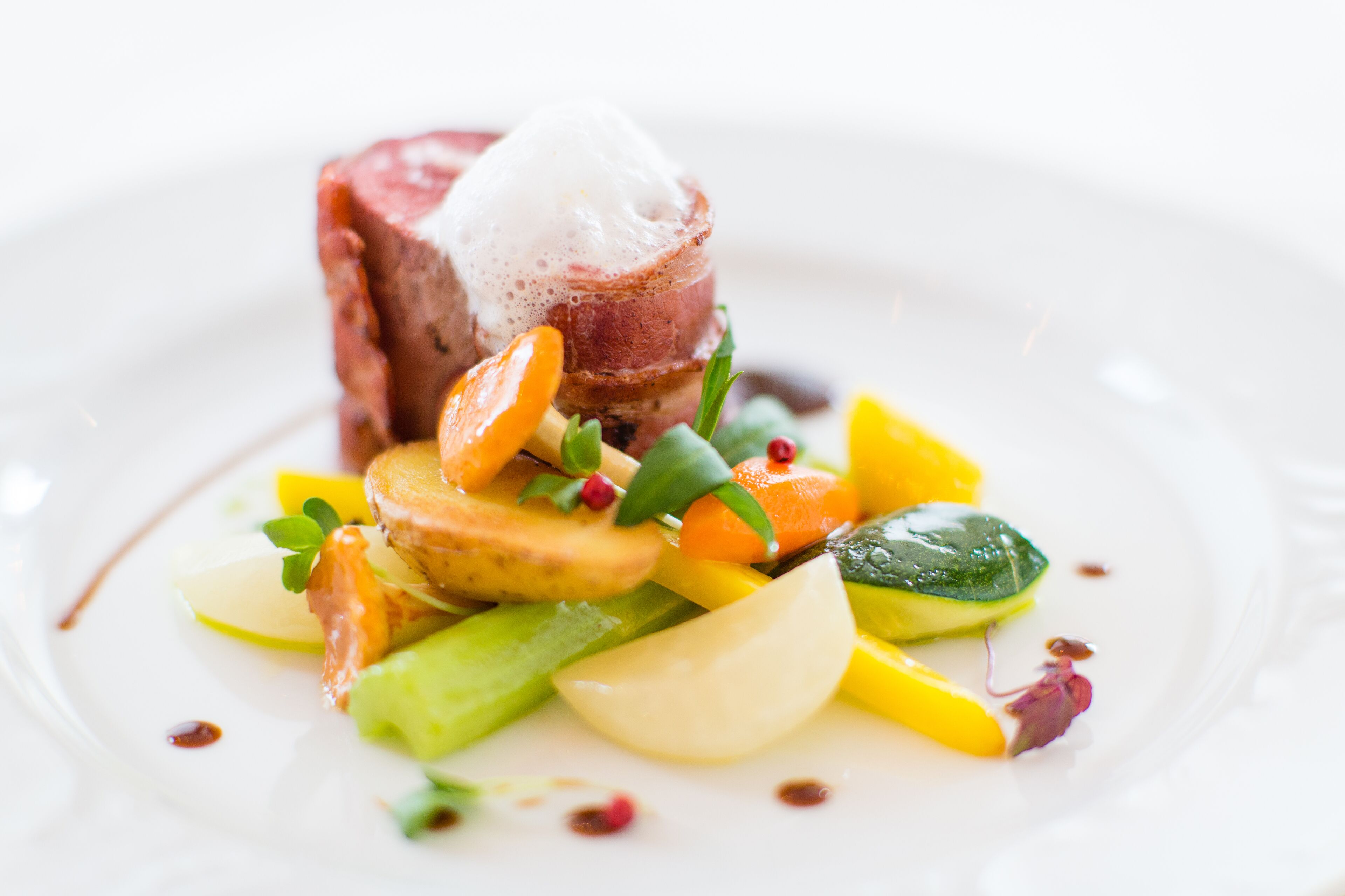 lunch and dinner served, modern european cuisine