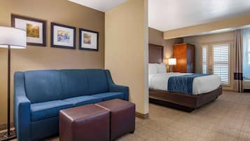 Suite, 1 King Bed, Accessible, Non Smoking | In-room safe, desk, blackout drapes, soundproofing