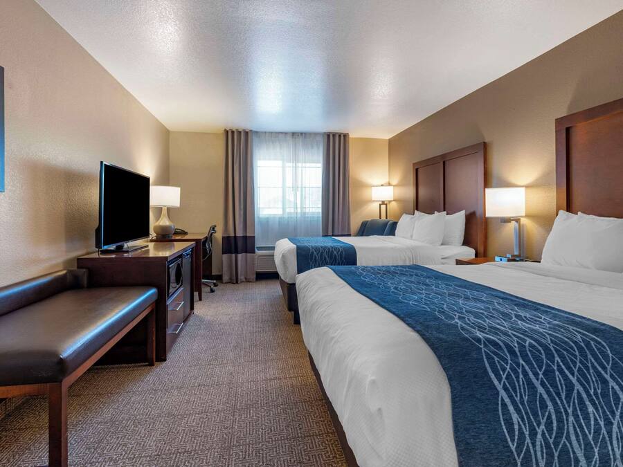 Standardzimmer, 2 Queen-Betten, Nichtraucher | Zimmersafe, Schreibtisch, Verdunkelungsvorhänge, schallisolierte Zimmer